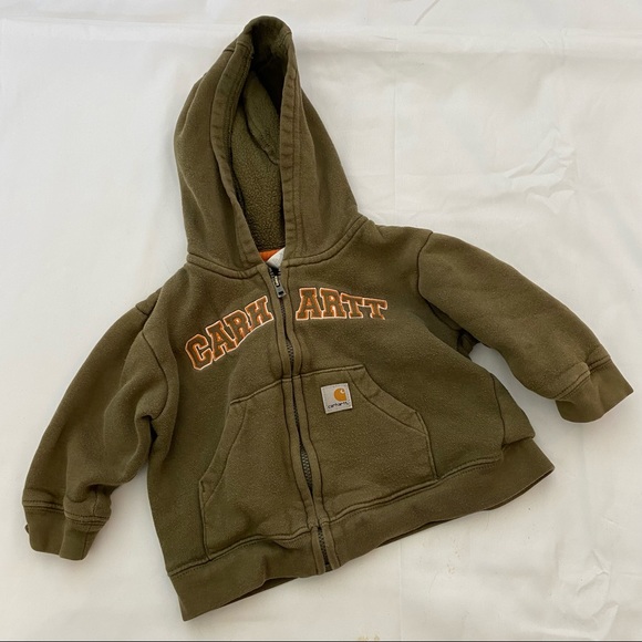 Carhartt Other - Carhartt army green zip up size 6 months